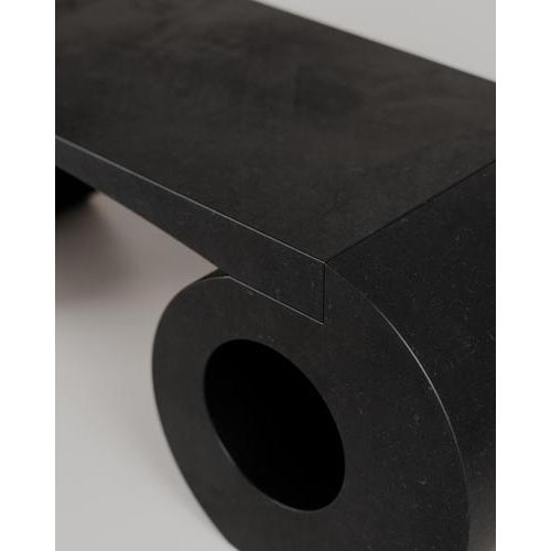 Rosso Lepanto Marble Stone Eye Bench by Esther Knopfler For Sale - Image 16 of 17