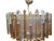 Triedri Model Chandelier in Amber and Transparent Glass from Venini Murano, 1970s For Sale - Image 8 of 9