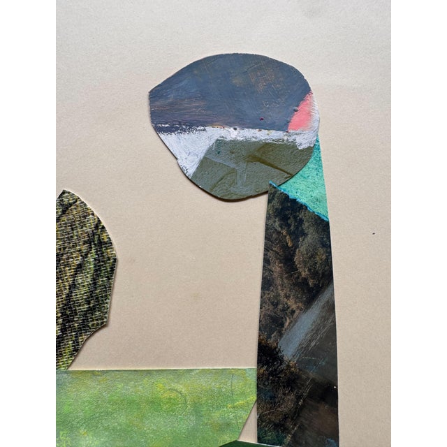Abstract "Magic Still Exists 6" Original Mixed-Media Collage on Paper by Zac Woodiel For Sale - Image 3 of 8