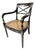 Vintage Neoclassical Lounge Chair (Black & Gold) For Sale