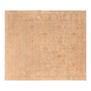 Antique Indian Amritsar Handmade Wool Rug For Sale