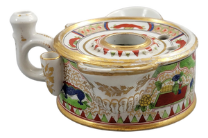 Compartments Porcelain Inkwell from Worcester, 1820