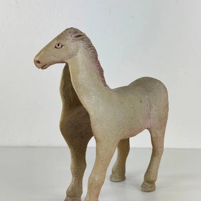 Ceramic Ceramic Horse Sculpture by Víctor Ceprián Cortés, Spain, 1980s For Sale - Image 7 of 18