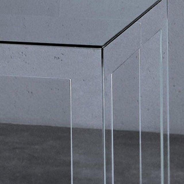 Not Yet Made - Made To Order Italian Clear Glass Dining Table by Dimore Di Lucia Valzelli For Sale - Image 5 of 7