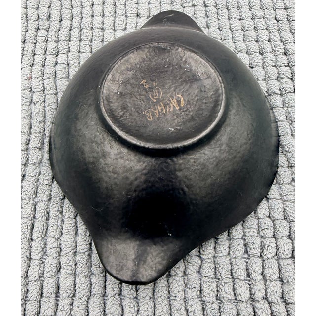Sascha Brastoff 1960s Sascha Brastoff Mid-Century Modern Ceramic Bowl Brown Orange For Sale - Image 4 of 6