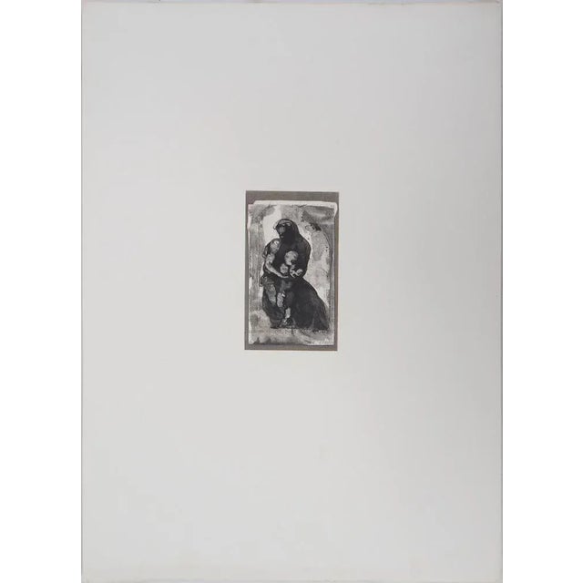 Auguste Rodin Dante, 1897 Engraving (rotogravure reprised in drypoint) and enhanced with watercolour On Vellum Dimensions:...