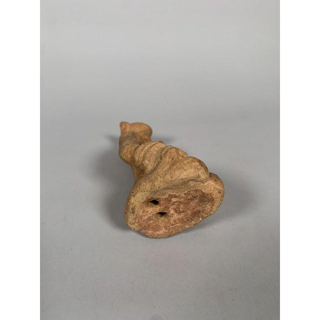 Ceramic Bankoni statuette, Mali, 13th-15th century, terracotta, red ochre, African tribal art For Sale - Image 7 of 8