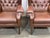 Animal Skin Chesterfield Wingback Armchairs in Brown Leather, 1970s, Set of 2 For Sale - Image 7 of 15