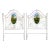 Mid 20th Century Hand Painted Vintage Iron Twin Headboards - a Pair For Sale