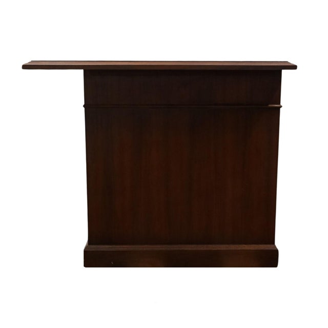 Late 20th Century Kimball Furniture Solid Cherry Traditional Style 72" Executive Office Desk For Sale - Image 13 of 13