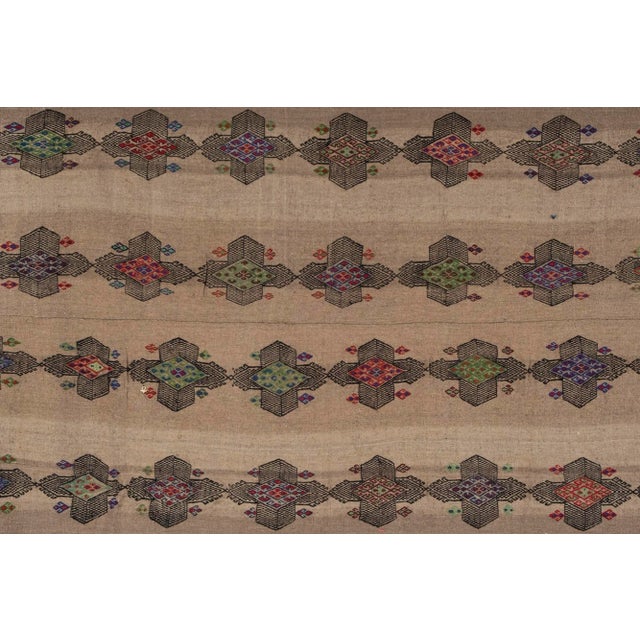 Vintage Turkish Karapinar Kilim Rug 4'7" X 7'5" For Sale - Image 9 of 11