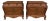 Late 20th Century Pair of Orleans International French-Style Burled Walnut Bombe Nightstands For Sale