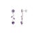 Not Yet Made - Made To Order Classic Leaf Style Amethyst Earrings in 925 Sterling Silver Two Piece by Carat&her For Sale - Image 5 of 12