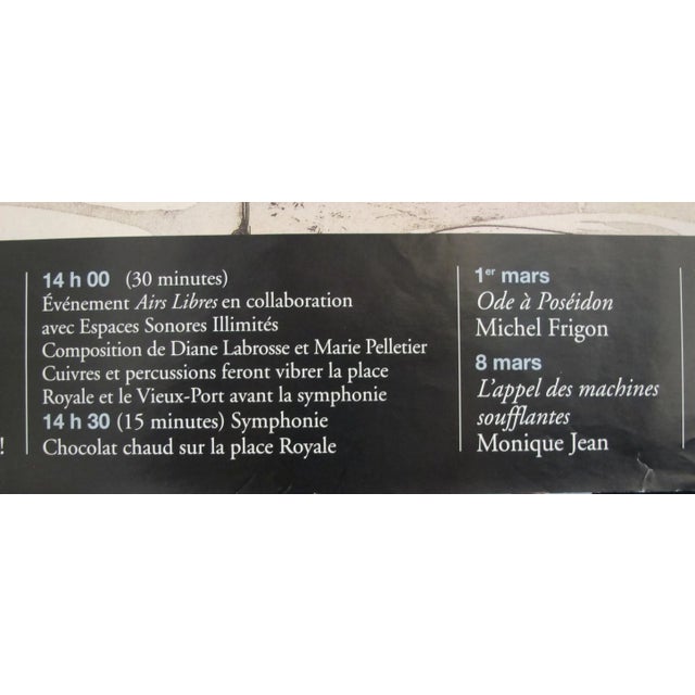 Date: 1998 Size: 36 x 24 inches About this poster: This poster was created to advertise the 'Symphonies portuaires' or...