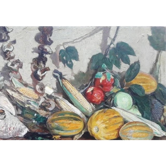 Realism 1960s Autumn Landscape Oil Painting Original Art, Artist Sharkevich For Sale - Image 3 of 6