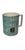 Tiffany & Co., limited-edition New York Fifth Avenue Manhattan Map set of 2 mugs in Tiffany Blue, White with a Silver rim....