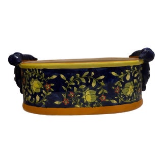 1980s Italian Ceramic Centerpiece Bowl For Sale