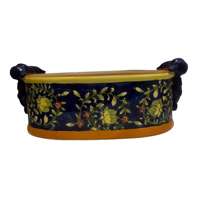 1980s Italian Ceramic Centerpiece Bowl For Sale