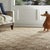 Contemporary Beige Rust Geometric Lattice Hand-Knotted Wool Rug 6x9 For Sale - Image 3 of 6
