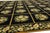Textile Vintage Handcrafted French Aubusson Wool Rug in Black With Floral Pattern For Sale - Image 7 of 11