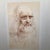 Leonardo Da Vinci Antique Framed - Early 20th Century Graphite Drawing Self Portrait For Sale - Image 12 of 12