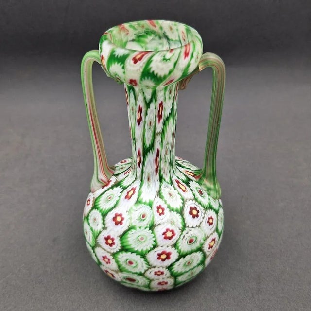 1950s Vintage Green Vase in Murano Glass, 1950s For Sale - Image 5 of 6