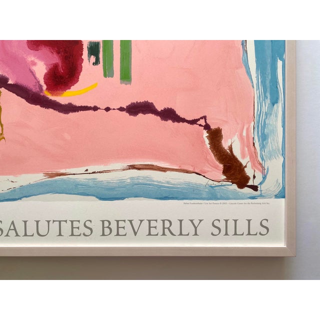 Helen Frankenthaler Vintage Abstract Expressionist Framed Limited Edition Large Fine Art Silkscreen Print " Flirt " 1995 For Sale - Image 12 of 12