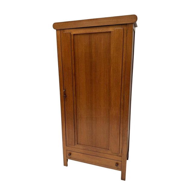 Magnificent and rare Art Deco Modernist one-door armoire or wardrobe. Design by Cornelis van der Sluys Den Haag. Striking...