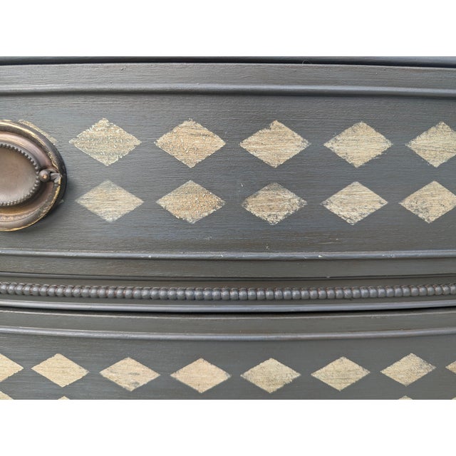 Vintage Custom Made Harlequin Dresser by Drexel Furniture For Sale - Image 16 of 18
