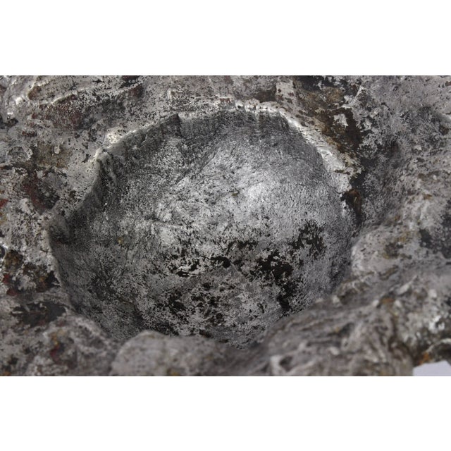 Metal Paul Evans Freeform Cast Aluminum "Crater" Dish, circa 1960 For Sale - Image 7 of 10