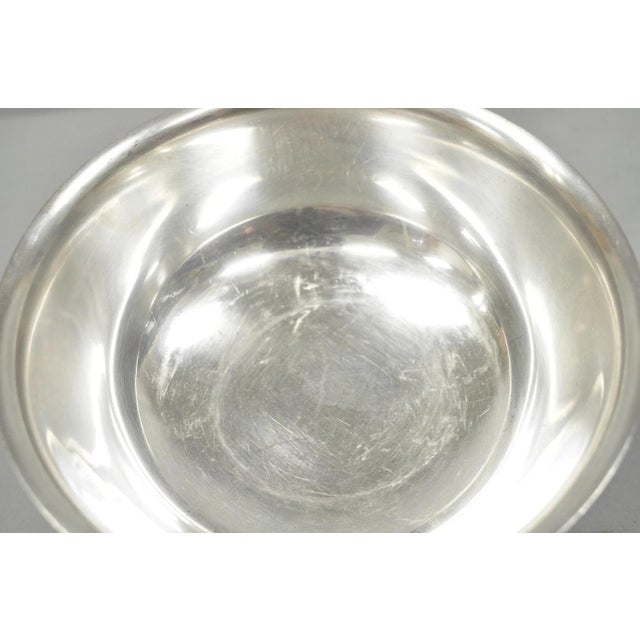 Vintage Mid Century Modern Gorham Yc780 8" Silver Plated Serving Bowl For Sale In Philadelphia - Image 6 of 11