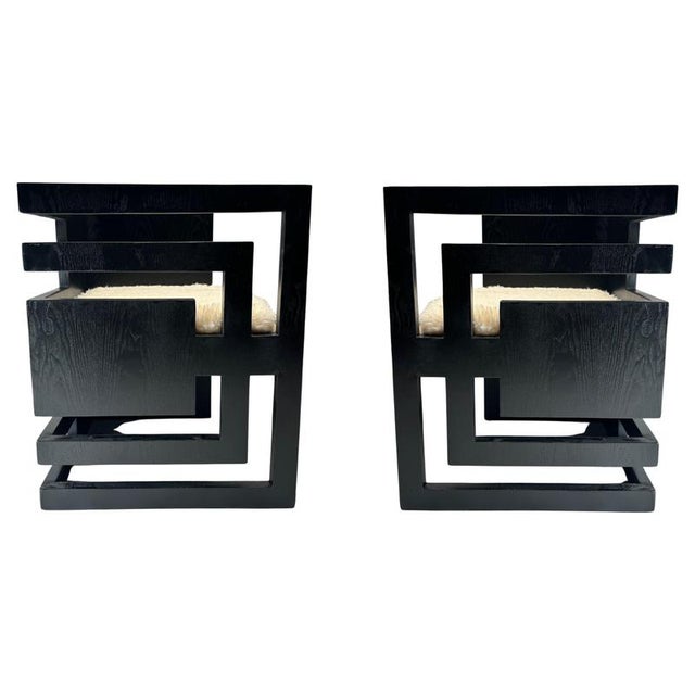 Postmodern Sculptural Wooden Armchairs, Italy, 1970s, Set of 2 For Sale - Image 10 of 10