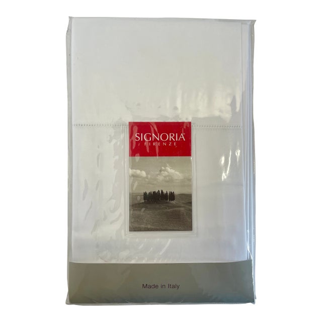 Egyptian Cotton Pillowcases by Signoria - King Sized For Sale