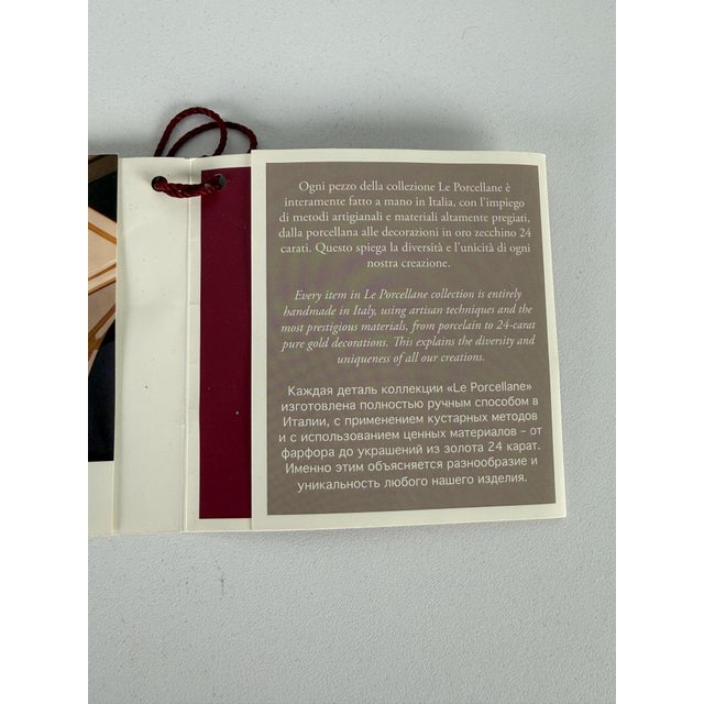 White Porcelain Objects with Platinum Finishes from Le Porcellane, 1990s, Set of 3 For Sale - Image 15 of 17