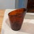 Gorgeous square tortoise shell lucite design. Square table top holder and side cup with angled edged rim. A great accent...