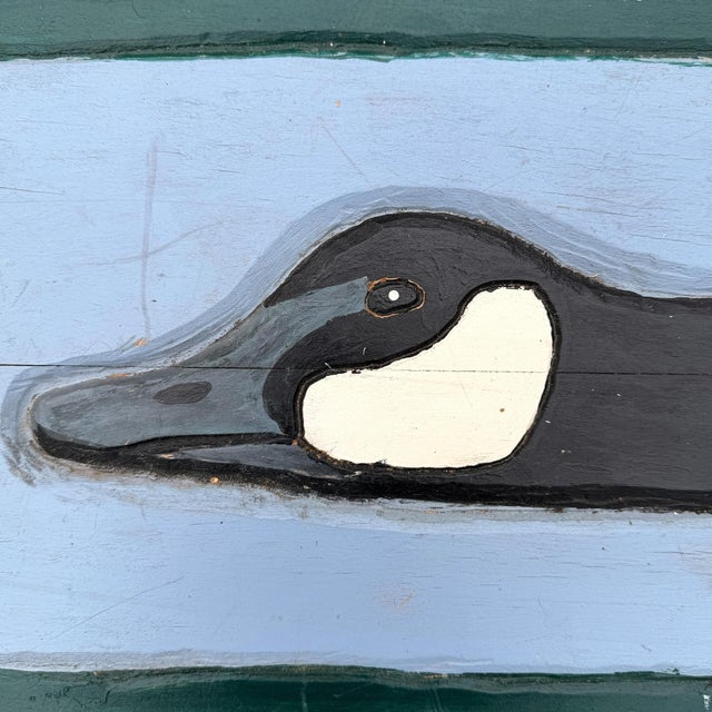 Hand-Carved Canada Goose Bench For Sale - Image 9 of 16