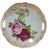 Ceramic Vintage Romantic Roses Luster Edge Pierced Handles Serving Dissert Platter From Germany For Sale - Image 7 of 7