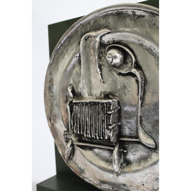 Silver Novello Finotti, Postmodern Abstract Sculpture, 1980, Bronze For Sale - Image 8 of 18