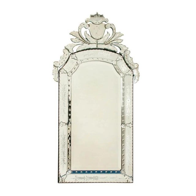 Early 21st Century Wheel Engraved and Cut Venetian Mirror by Maitland-Smith For Sale - Image 5 of 5