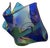 Bobbi Vischi Style Hand Blown Hankerchief Glass For Sale