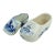 Vintage Hand-Painted Delft Blue Porcelain Dutch Clog With Windmill Motif Figurines - Pair For Sale