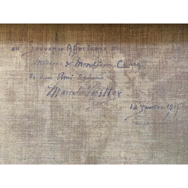 Marcel Mittey, Souvenirs affectueux, 1915, Oil on Canvas For Sale - Image 8 of 9