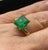 7 Ct Emerald 14 Kt Yellow Gold Ring For Sale - Image 12 of 12