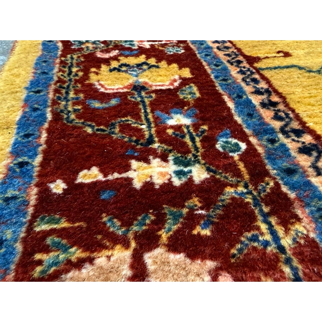 3ft1in × 9ft4in Hand Knotted Wool Runner, Vintage For Sale - Image 12 of 12