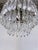 Vintage Tier Crystal Spear Chandelier With Hammered Chrome Crown For Sale In New York - Image 6 of 9