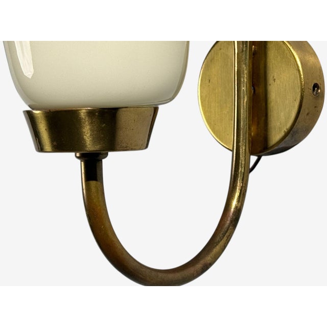 Brass Mauri Almari, Wall Lights, Brass, Glass, Finland, 1960s For Sale - Image 8 of 10