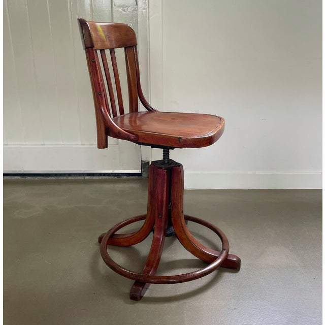 Vintage Swivel Chair by Michael Thonet for Thonet, 1920s For Sale - Image 6 of 14