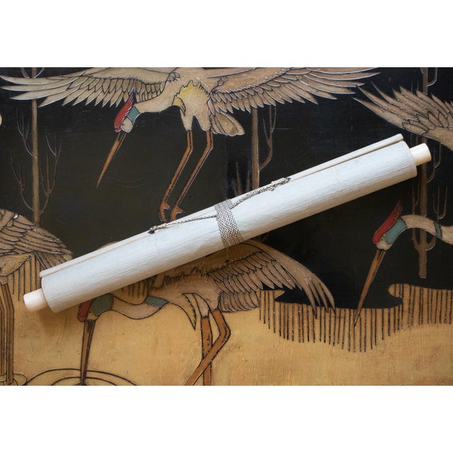 "Eagle" by Imao Keinen, Meiji to Taisho Era Japanese Silk Scroll Painting For Sale - Image 16 of 18