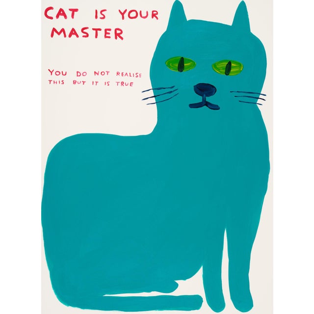 David Shrigley Cat Print For Sale
