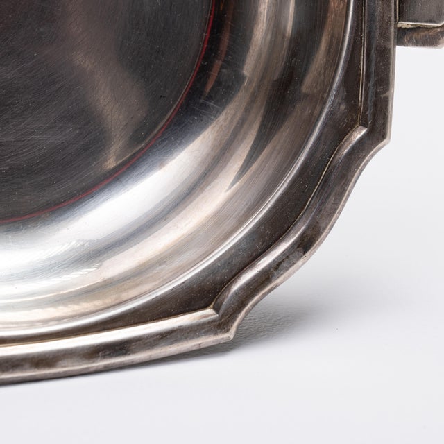 Mid 20th Century France Silver Serving Bowl For Sale - Image 13 of 15